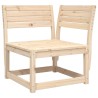 Salon de jardin 6 pcs bois de pin massif 510727510727