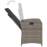 Ensemble à manger de jardin 3 pcs coussins gris résine tressée 510728510728