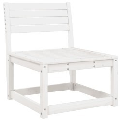 Salon de jardin 6 pcs blanc bois de pin massif 510729510729