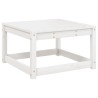 Salon de jardin 6 pcs blanc bois de pin massif 510729510729
