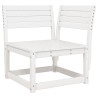 Salon de jardin 6 pcs blanc bois de pin massif 510729510729