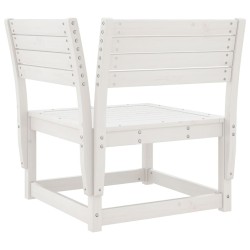 Salon de jardin 6 pcs blanc bois de pin massif 510729510729