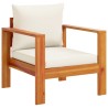 Salon de jardin avec coussins 3 pcs bois massif d'acacia 510734510734