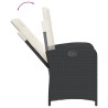 Ensemble à manger de jardin avec coussins 3 pcs Noir 510741510741