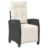 Ensemble à manger de jardin avec coussins 3 pcs Noir 510772510772
