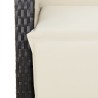 Ensemble à manger de jardin avec coussins 3 pcs Noir 510772510772
