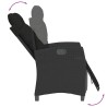 Ensemble à manger de jardin avec coussins 3 pcs Noir 510782510782