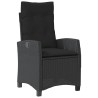 Ensemble à manger de jardin avec coussins 3 pcs Noir 510784510784