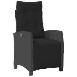 Ensemble à manger de jardin avec coussins 3 pcs Noir 510788510788