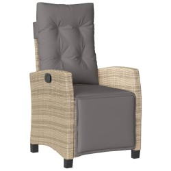 Ensemble à manger de jardin et coussins 3 pcs mélange beige 510791510791
