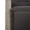 Ensemble à manger de jardin 3pcs coussins gris clair poly rotin 510792510792