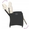 Ensemble à manger de jardin avec coussins 3 pcs Noir 510793510793