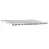 Auvent rétractable anthracite et blanc 5x3 m tissu et aluminium 510795510795