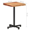 Table de bistro Carrée 50x50x75 cm Bois d'acacia massif 510797510797