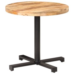 Table de bistro Ronde Ø80x75 cm Bois de manguier brut 510798510798
