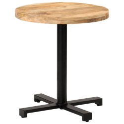 Table de bistro Ronde Ø70x75 cm Bois de manguier brut 510799510799