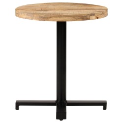 Table de bistro Ronde Ø70x75 cm Bois de manguier brut 510799510799