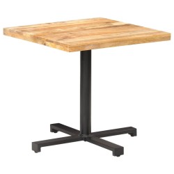 Table de bistro Carrée 80x80x75 cm Bois de manguier brut 510800510800