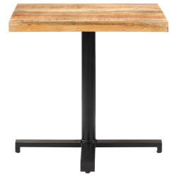 Table de bistro Carrée 80x80x75 cm Bois de manguier brut 510800510800