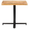 Table de bistro Carrée 80x80x75 cm Bois de manguier brut 510800510800