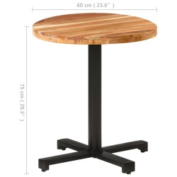 Table de bistro Ronde Ø70x75 cm Bois d'acacia massif 510803510803