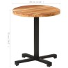 Table de bistro Ronde Ø70x75 cm Bois d'acacia massif 510803510803