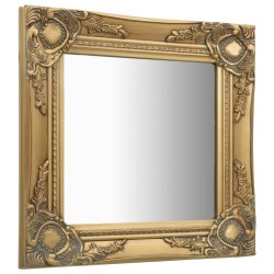 Miroir mural style baroque 40x40 cm Doré 510805510805