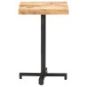 Table de bistro Carrée 50x50x75 cm Bois de manguier brut 510812510812