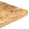 Table de bistro Carrée 50x50x75 cm Bois de manguier brut 510812510812
