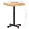 Table de bistro Carrée 50x50x75 cm Bois de manguier brut 510812510812