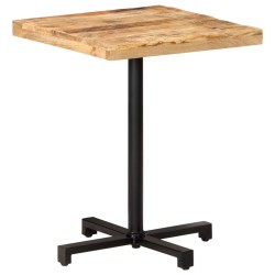 Table de bistro Carrée 60x60x75 cm Bois de manguier brut 510813510813