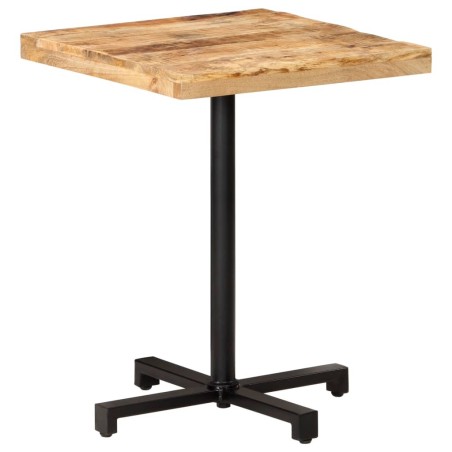 Table de bistro Carrée 60x60x75 cm Bois de manguier brut 510813510813