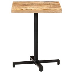 Table de bistro Carrée 60x60x75 cm Bois de manguier brut 510813510813