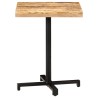Table de bistro Carrée 60x60x75 cm Bois de manguier brut 510813510813