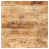 Table de bistro Carrée 60x60x75 cm Bois de manguier brut 510813510813