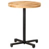 Table de bistro Ronde Ø60x75 cm Bois de manguier brut 510814510814