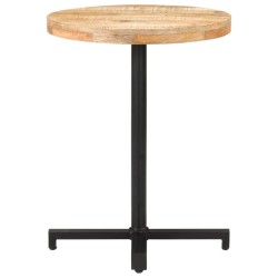 Table de bistro Ronde Ø60x75 cm Bois de manguier brut 510814510814