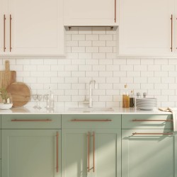 Poignées d'armoire 10 pcs bronze 320 mm acier inoxydable 510823510823