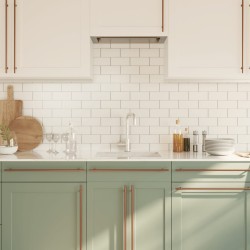 Poignées d'armoire 10 pcs bronze 480 mm acier inoxydable 510827510827