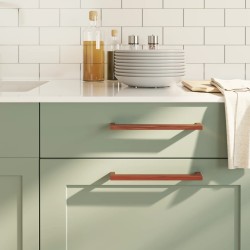 Poignées d'armoire 20 pcs bronze 224 mm acier inoxydable 510828510828