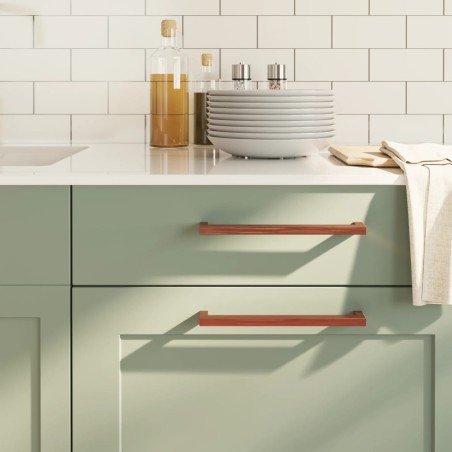 Poignées d'armoire 20 pcs bronze 224 mm acier inoxydable 510828510828