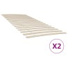 Lattes de rechange pour sommier avec 34 lattes, 2 pièces, 90 x 200 cm 510831510831