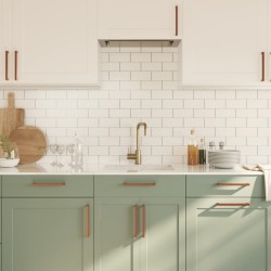 Poignées d'armoire 20 pcs bronze 192 mm acier inoxydable 510834510834