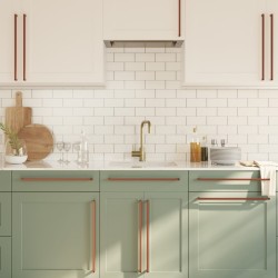 Poignées d'armoire 10 pcs bronze 480 mm acier inoxydable 510835510835