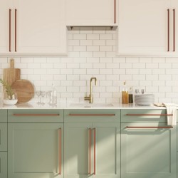 Poignées d'armoire 20 pcs bronze 480 mm acier inoxydable 510841510841