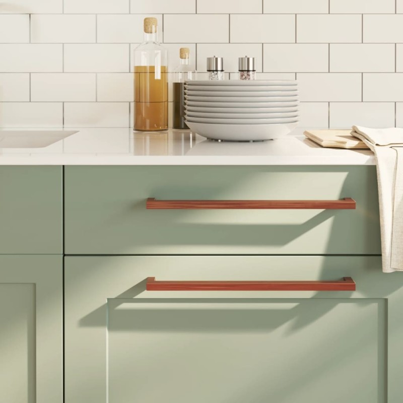 Poignées d'armoire 20 pcs bronze 320 mm acier inoxydable 510843510843