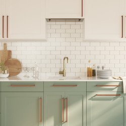 Poignées d'armoire 20 pcs bronze 320 mm acier inoxydable 510843510843