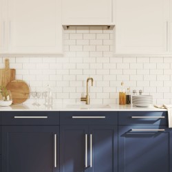 Poignées d'armoire 20 pcs argenté 320 mm acier inoxydable 510844510844