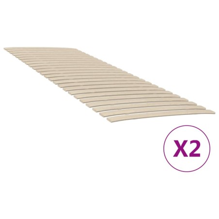 Lattes de rechange pour sommier avec 48 lattes, 2 pièces, 70 x 200 cm 510863510863