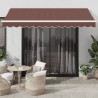 Auvent manuel rétractable marron 350x250 cm 510902510902